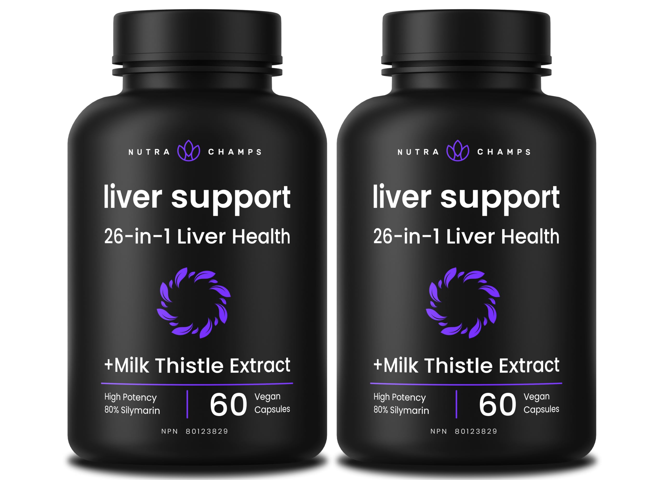 Artichoke leaf extract in NutraChamps blend for detox support.