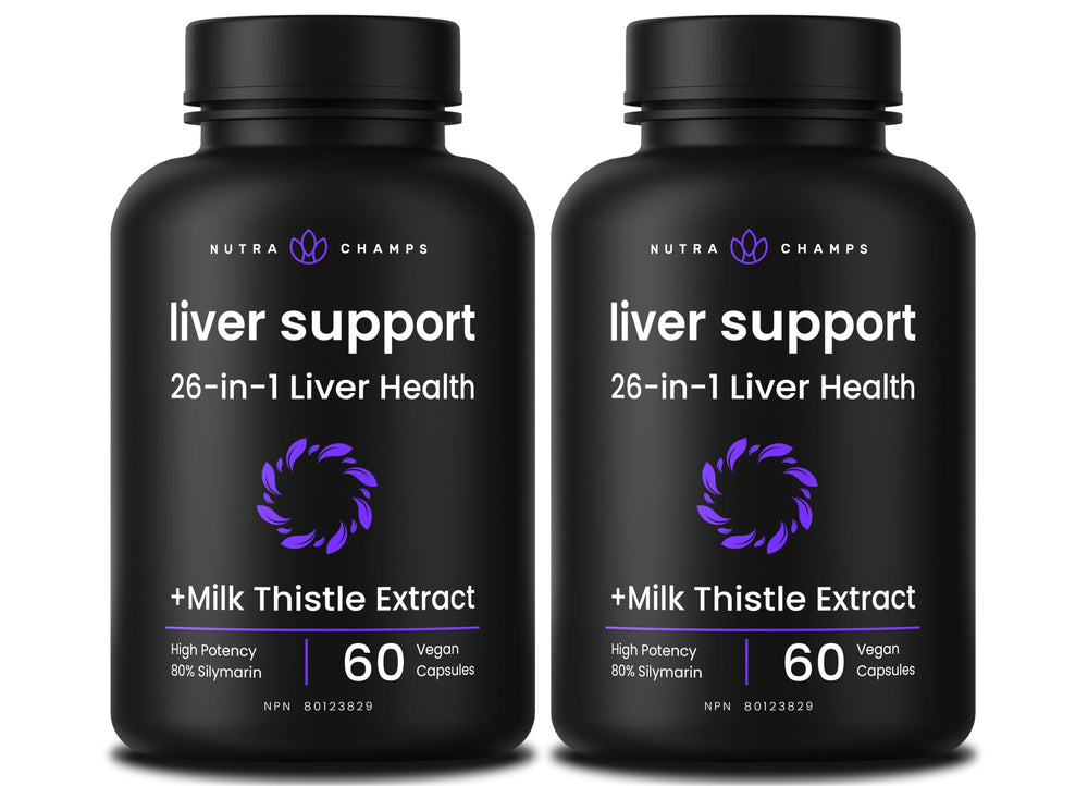 Artichoke leaf extract in NutraChamps blend for detox support.