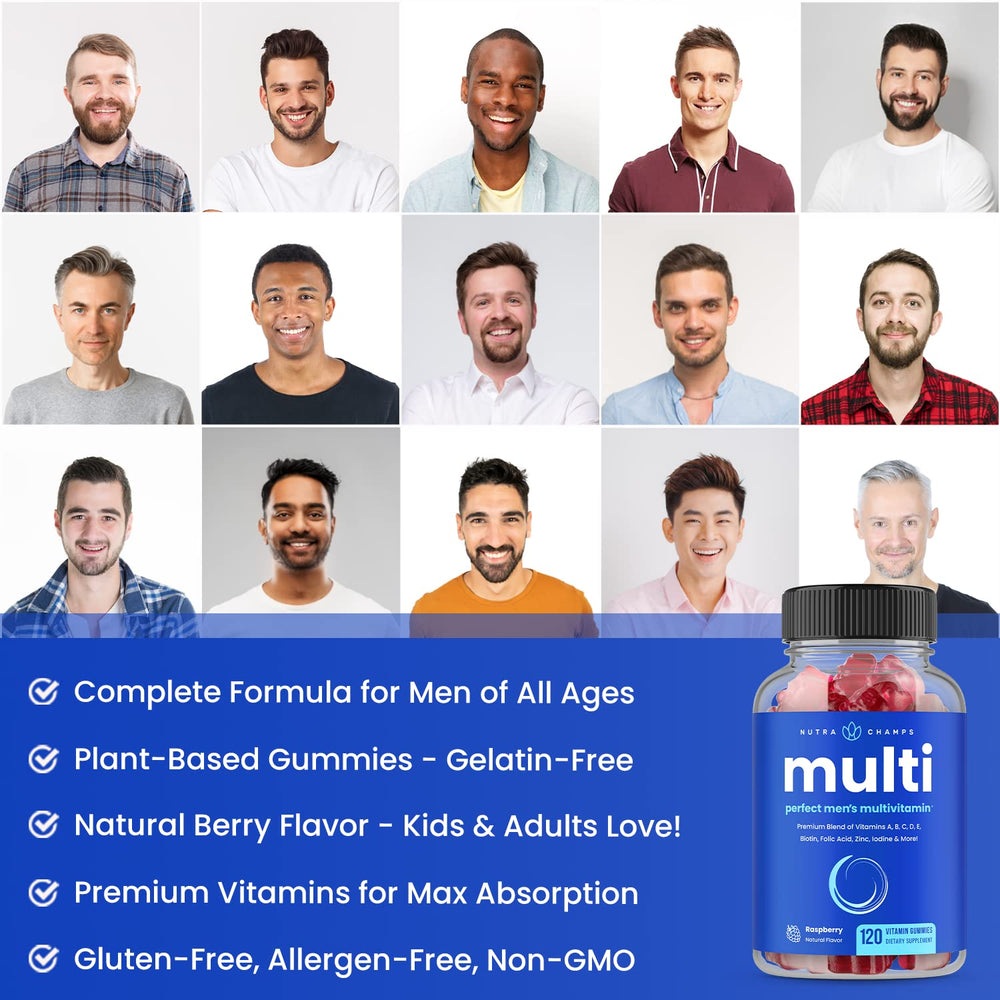 NutraChamps two-pack box emphasizes value and convenience for men