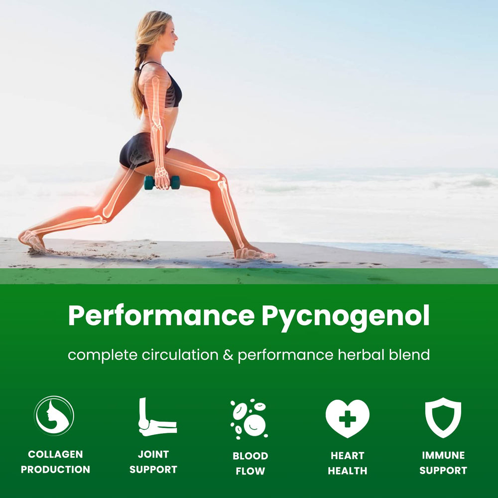 NutraChamps Pycnogenol bottle with black pepper extract for better absorption.