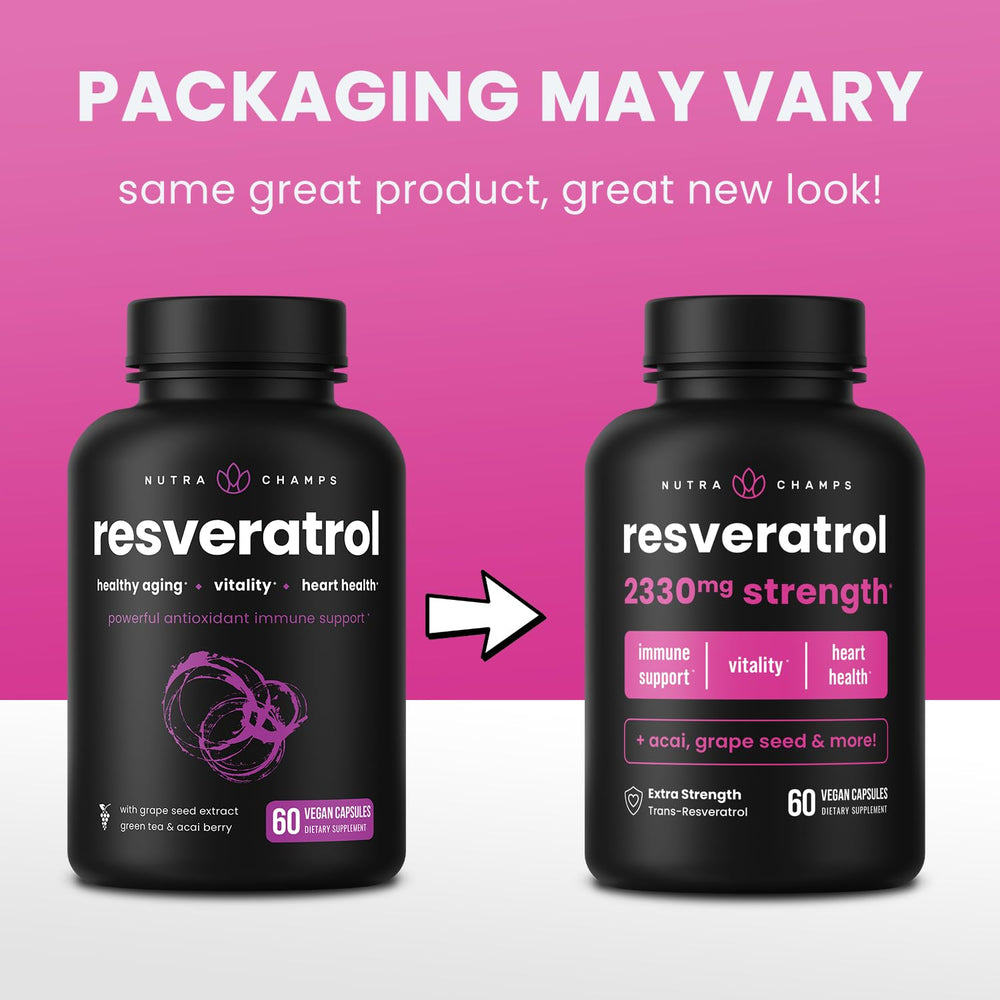 NutraChamps Resveratrol with grape seed extract for comprehensive antioxidants