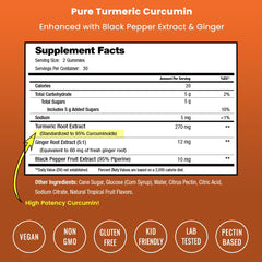 NutraChamps turmeric gummies being dispensed, tropical flavor invites daily use