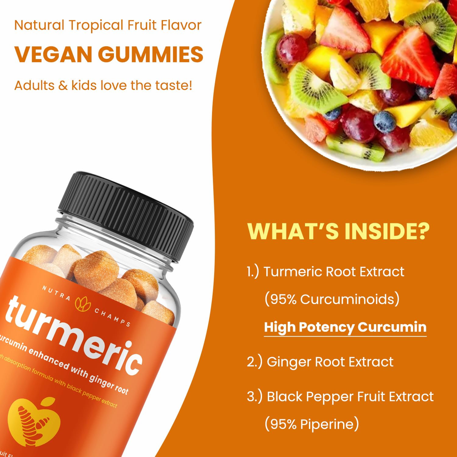 NutraChamps turmeric gummies manufacturing facility seal, indicating quality and safety