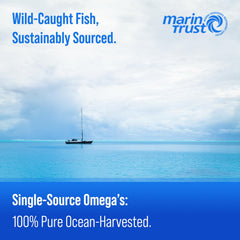 NutraChamps wild-caught Peruvian fish oil source emphasizing quality and potency.