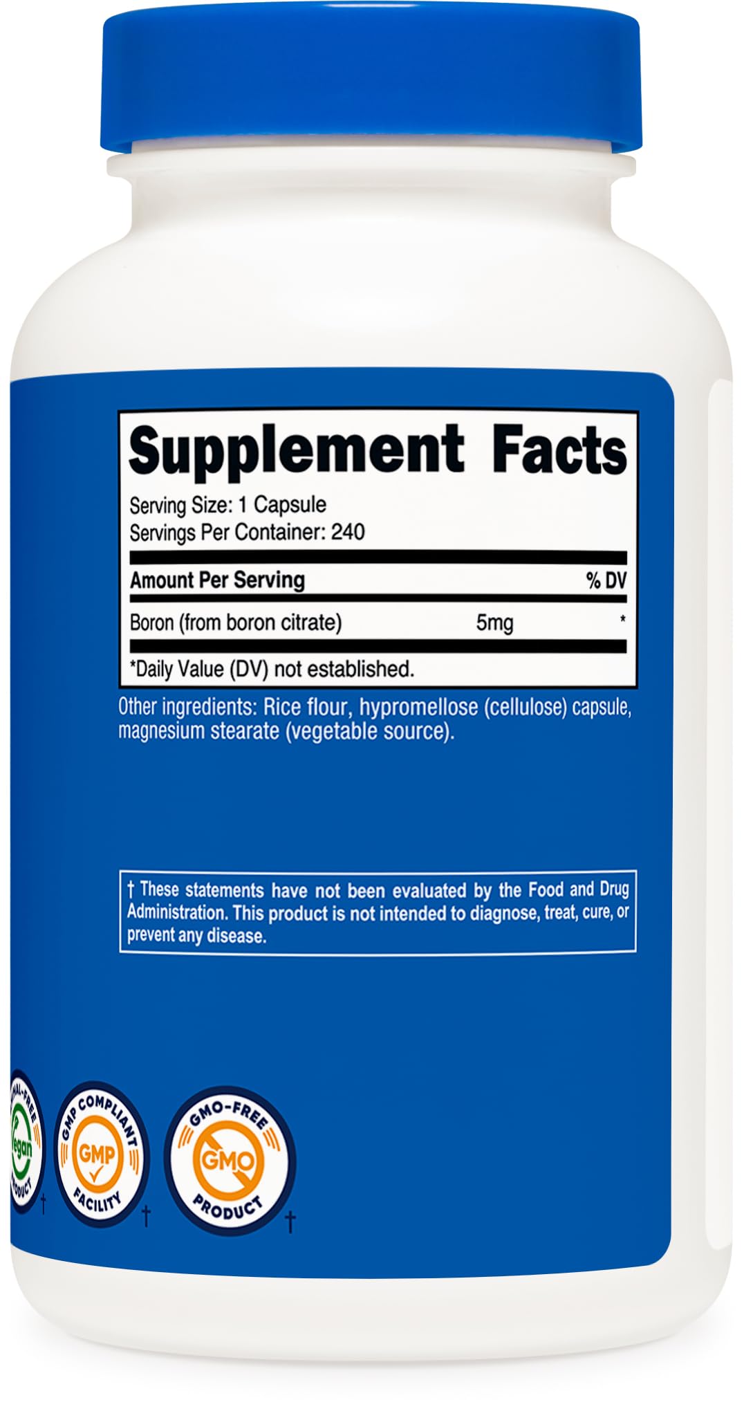 Lab testing certificate with Nutricost branding on packaging.