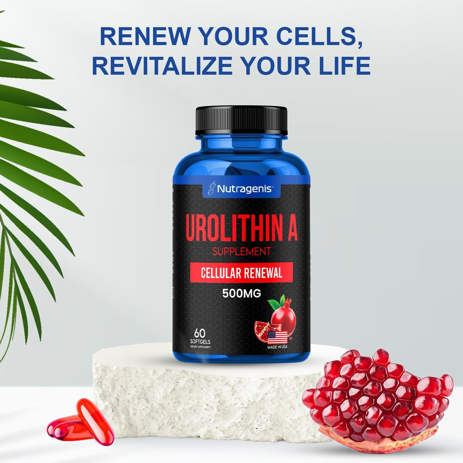 Nutragenis Urolithin A ideal for athletes and active lifestyles.