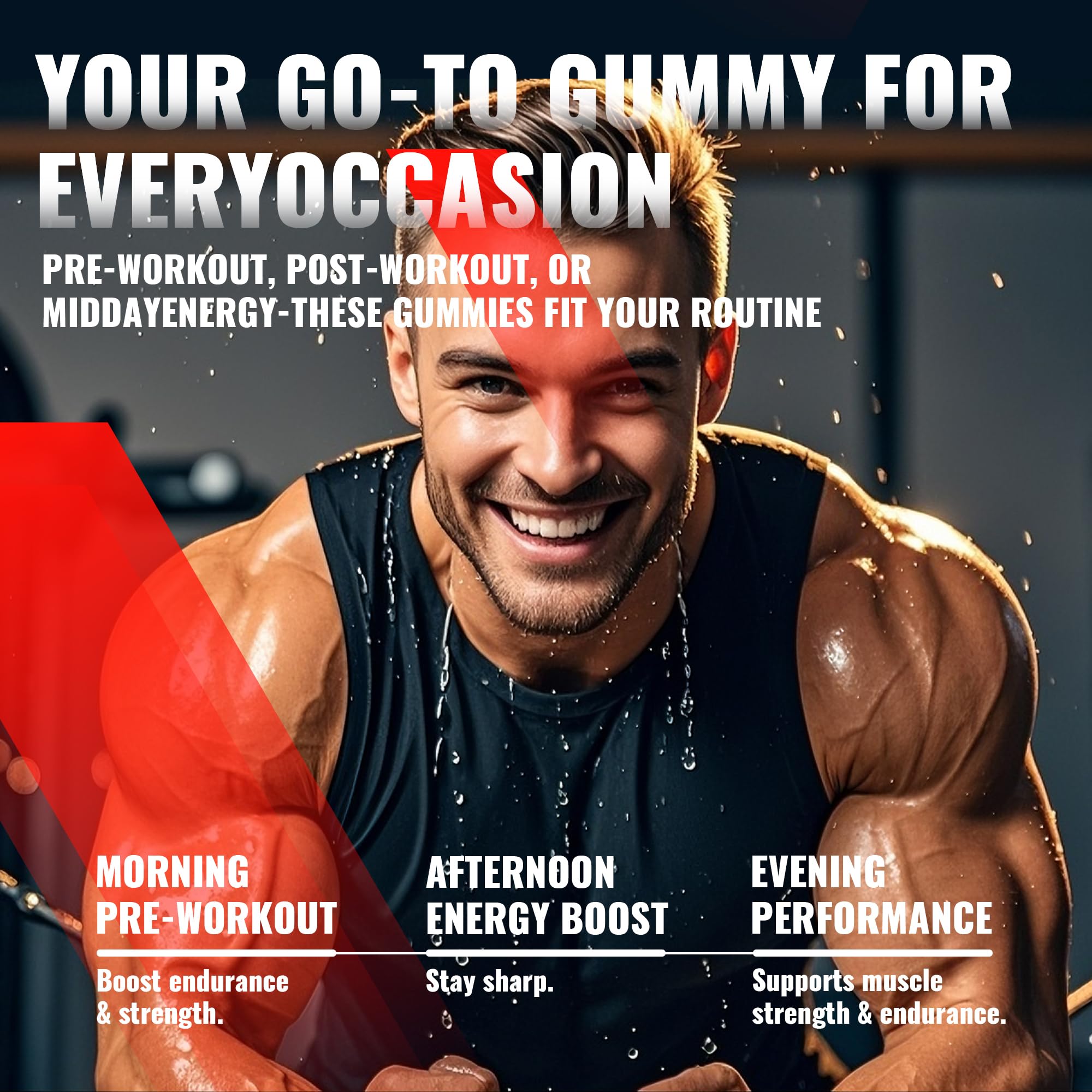 NUTRAGOGO Creatine gummy chewy texture close-up showcases enjoyable consistency