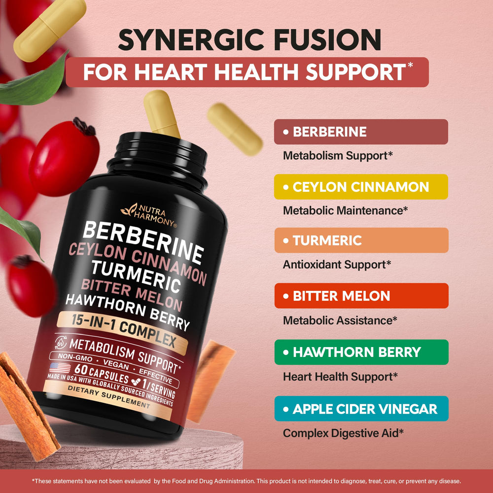 NutraHarmony apple cider vinegar bottle for tangy daily support.