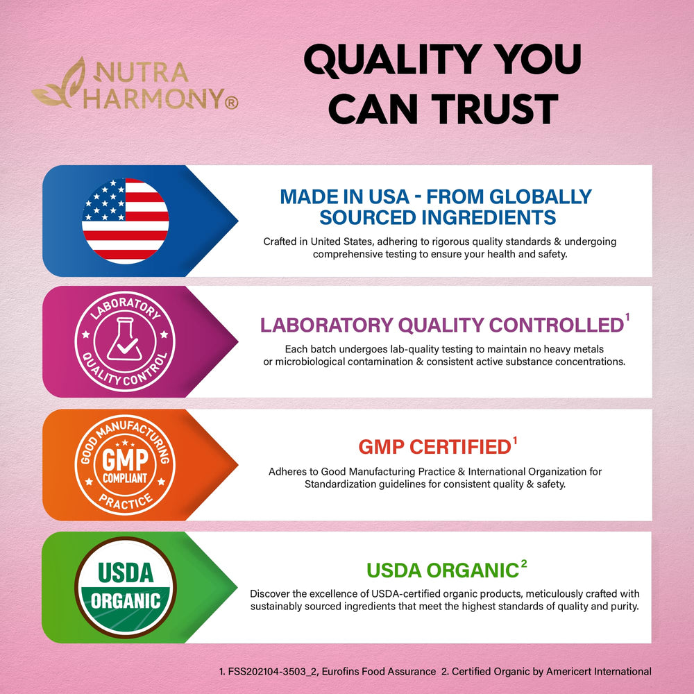 NutraHarmony Drops measuring dropper suggests on-the-go daily dosage