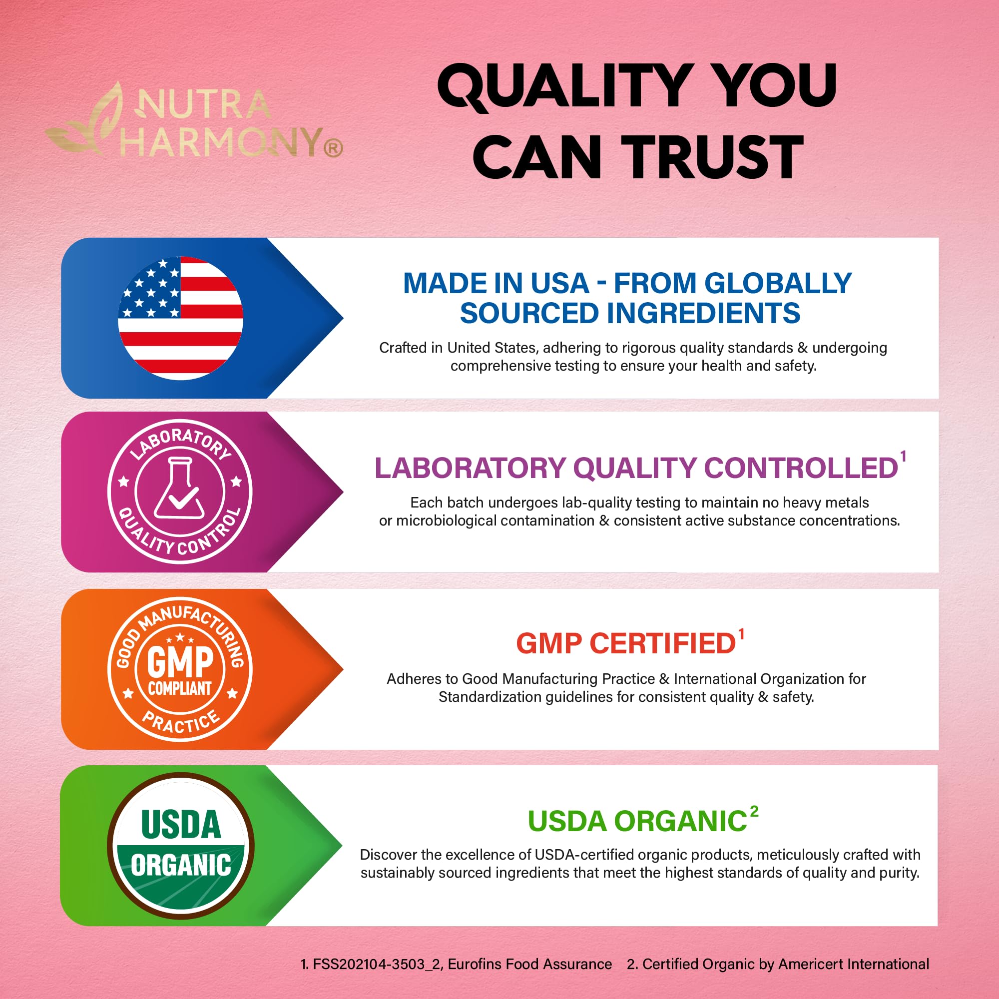 NUTRAHARMONY B12 bottle with foil seal conveys freshness and safety