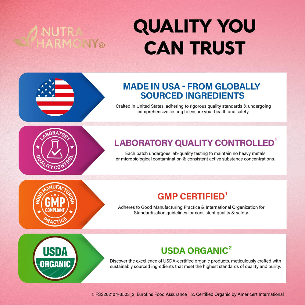 NUTRAHARMONY B12 bottle with foil seal conveys freshness and safety