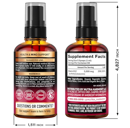 NUTRAHARMONY B12 spray nozzle closeup highlighting fast absorption for quick energy