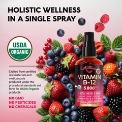 NUTRAHARMONY B12 spray with USA-made label signals quality manufacturing