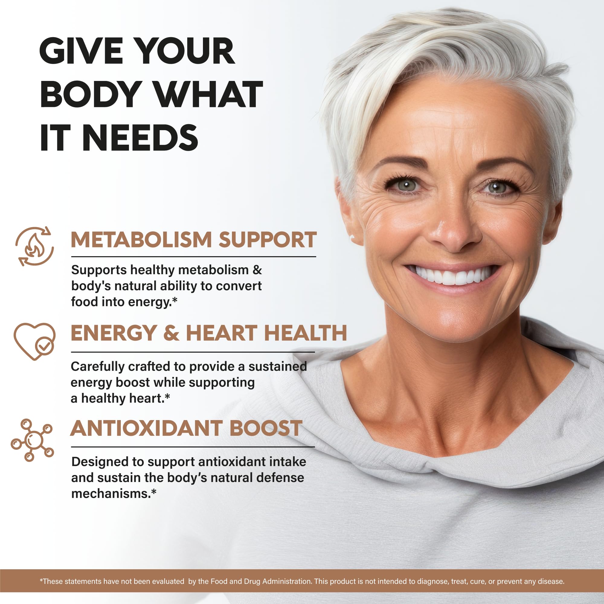 NutraHarmony energy metabolism capsules close-up for daily routine.