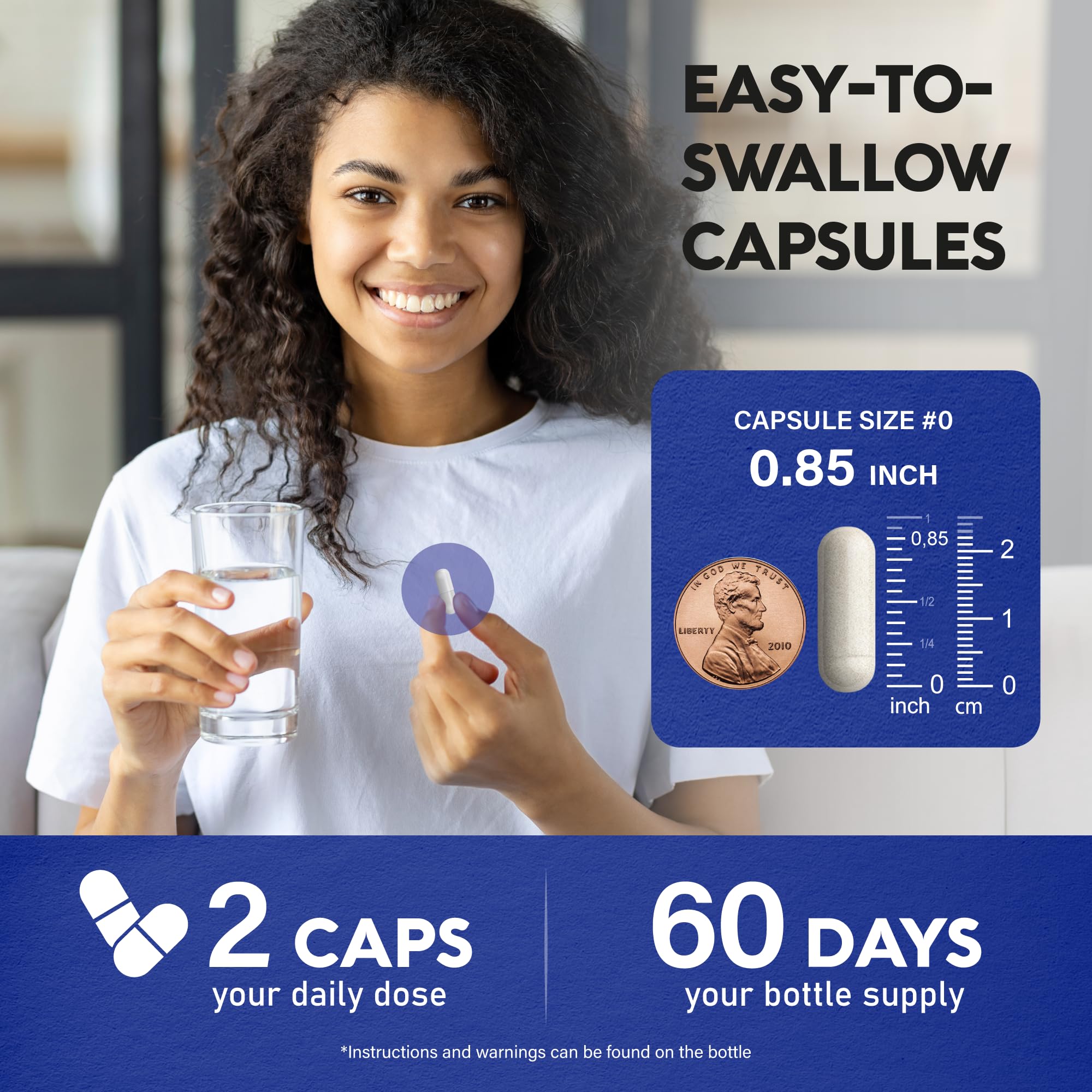 NUTRAHARMONY L-Theanine 400 mg Made in USA badge signals trusted quality for calm routines.