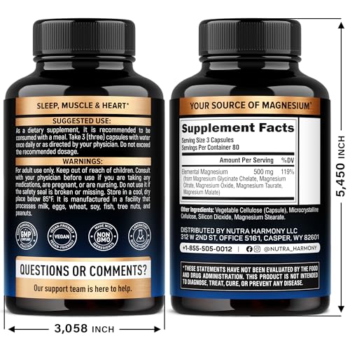 NutraHarmony magnesium capsules close-up highlighting absorption and ease of use