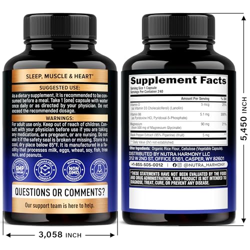 nutraharmony magnesium glycinate capsules close-up highlighting easy-to-swallow form for daily mineral support