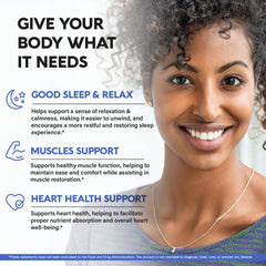 nutraharmony magnesium glycinate label close-up emphasizing 98% absorption and USA-made quality