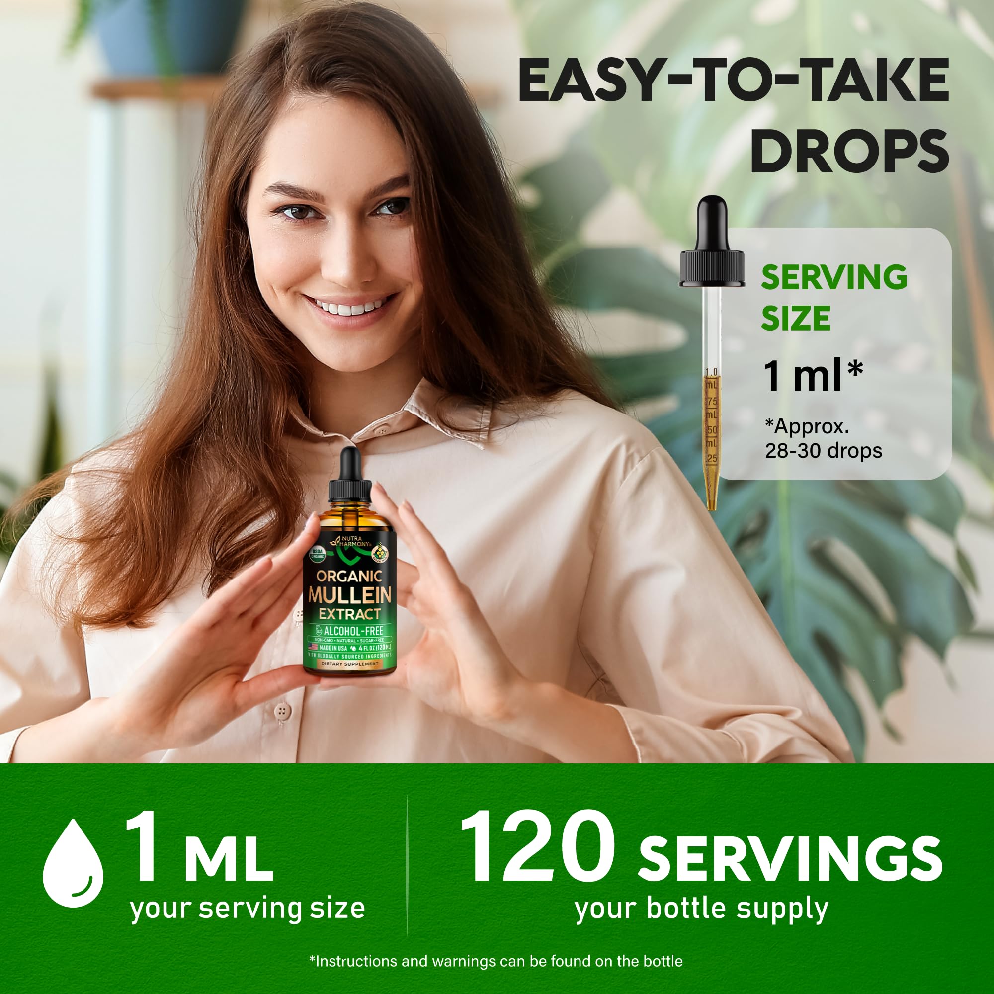 NUTRAHARMONY Mullein Drops tea preparation demonstrates versatile ritual for relaxation.
