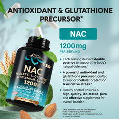 NutraHarmony NAC capsules close-up for easy daily wellness supplementation