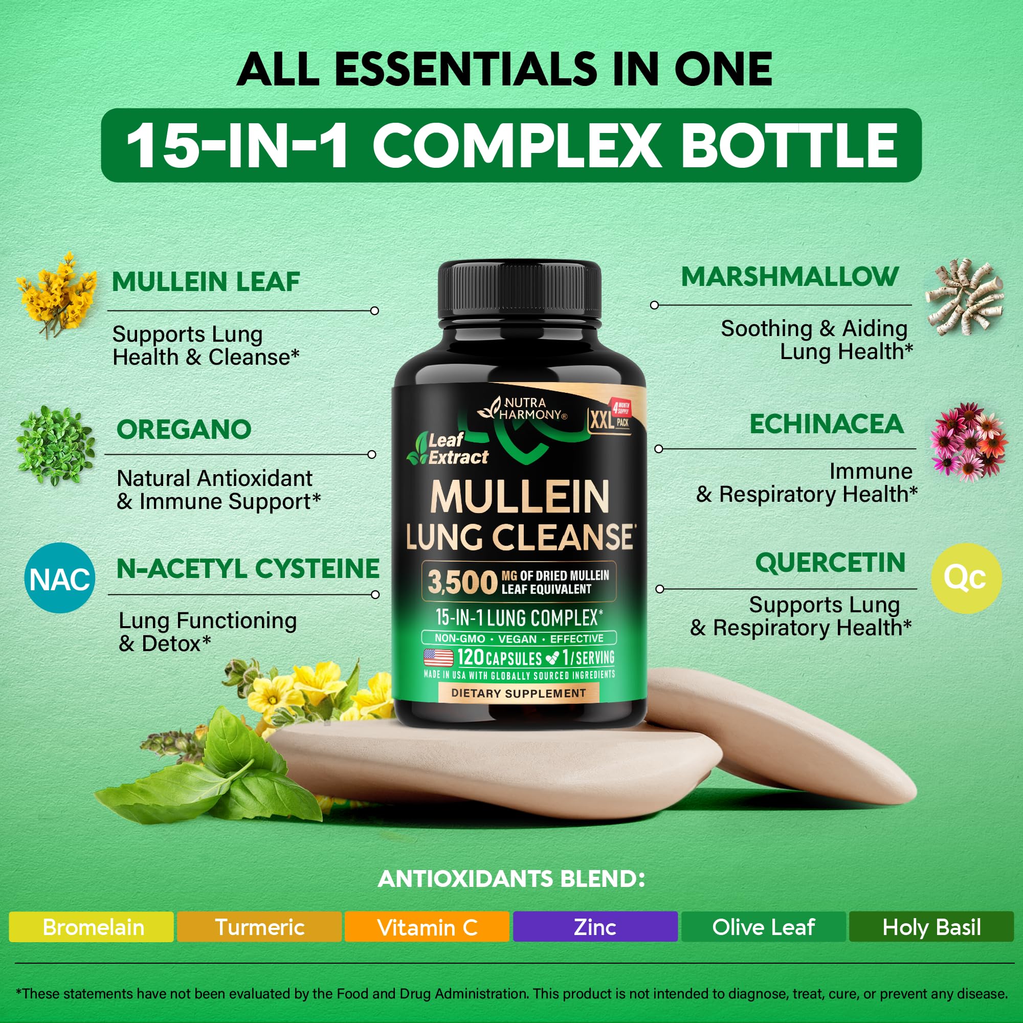 NUTRAHARMONY Oregano and Echinacea mix in capsule form for immune-friendly support
