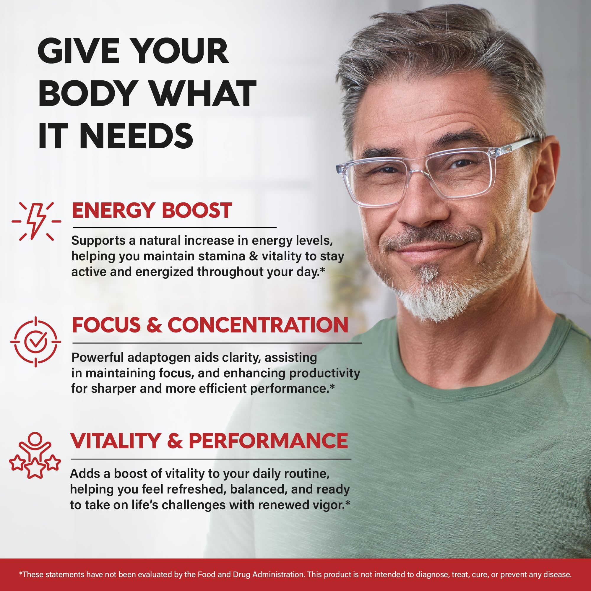NUTRAHARMONY Panax Ginseng bottle top reveals convenient daily dosing
