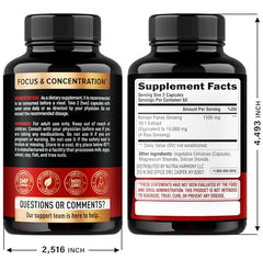 NUTRAHARMONY Panax Ginseng capsules line emphasizes focus and sustained stamina