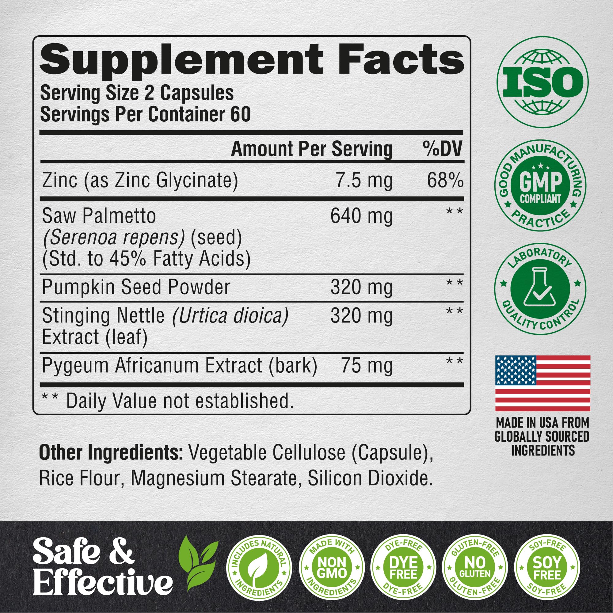 NutraHarmony Saw Palmetto for Men icon illustrating DHT-related support