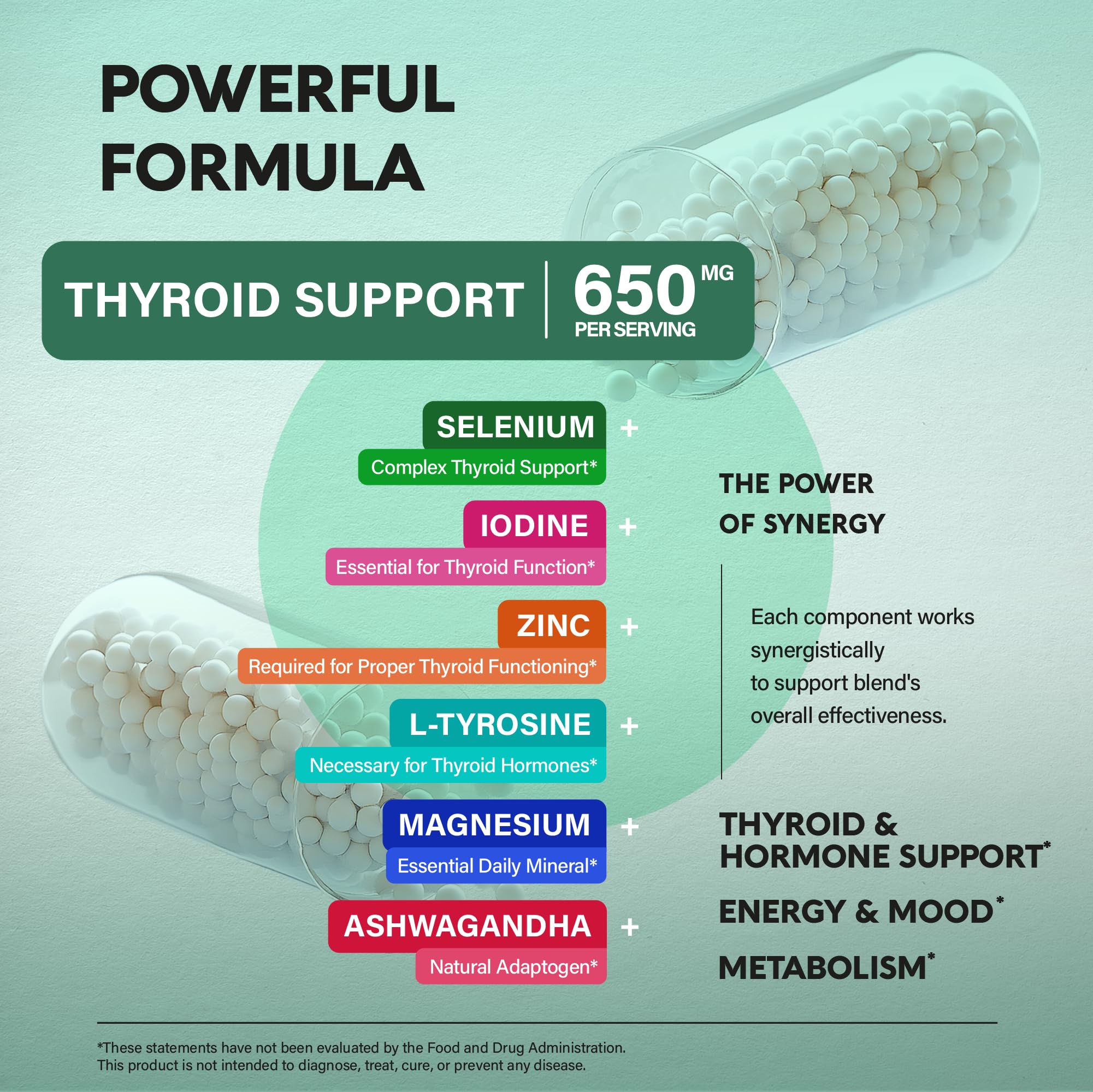 NUTRAHARMONY label close-up confirms USA-made quality and safety standards.