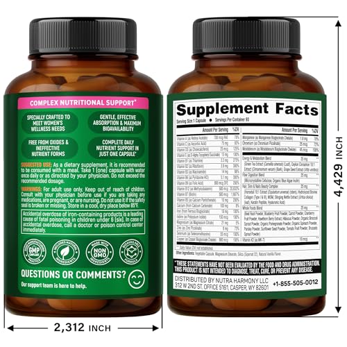 Close-up of NutraHarmony capsules highlighting bioavailable nutrients for absorption.