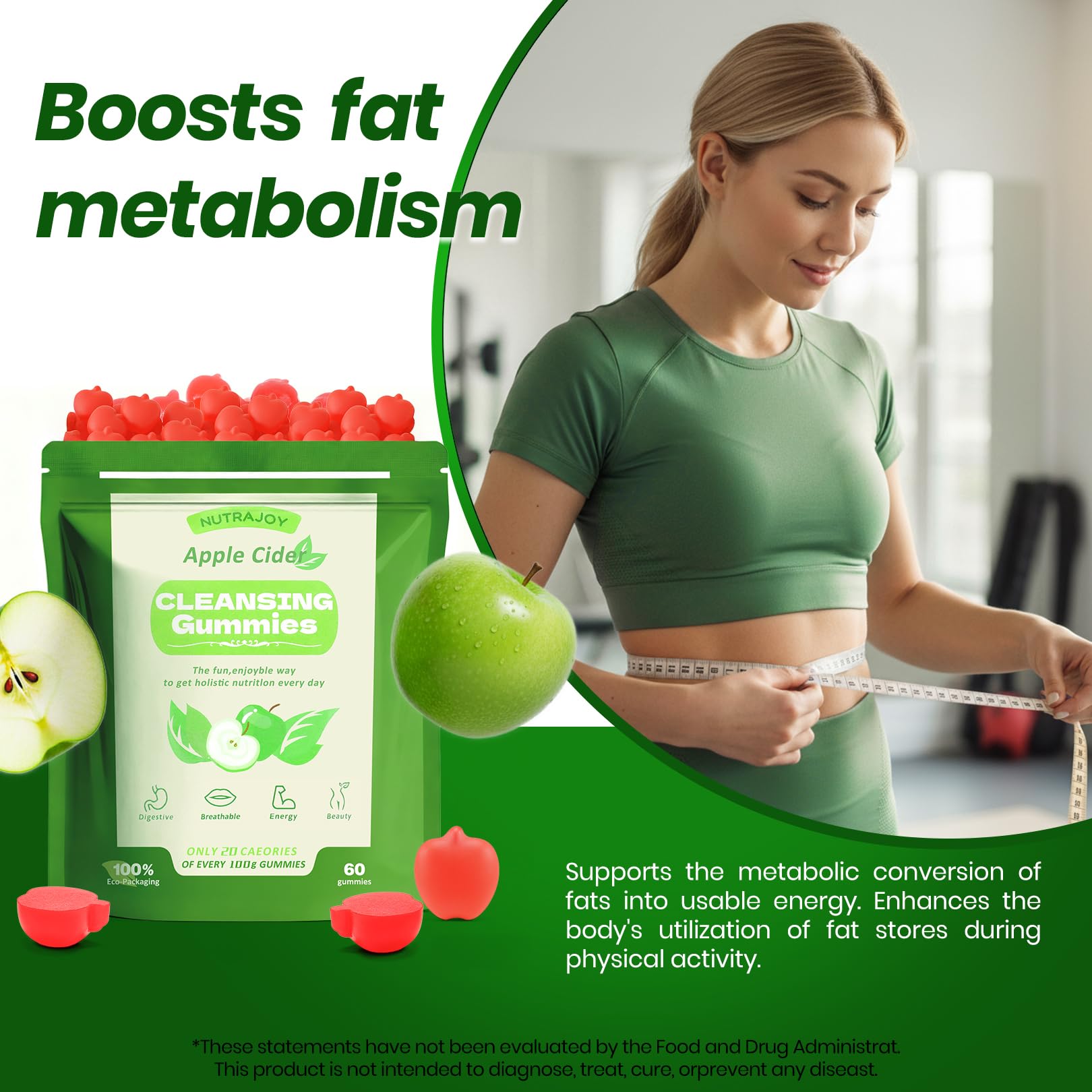 NutraJoy Apple Cider Vinegar Gummies eco-friendly biodegradable packaging preserves freshness