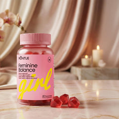 NUTRAJOY Balance tropical gummies showcase Hawaiian pineapple flavor for a tasty routine.
