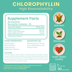 Closeup of NutraJOY gummies highlights green color and sugar-free formula.