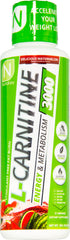 NutraKey L-Carnitine 3000 Watermelon label packaging emphasizes no sugar