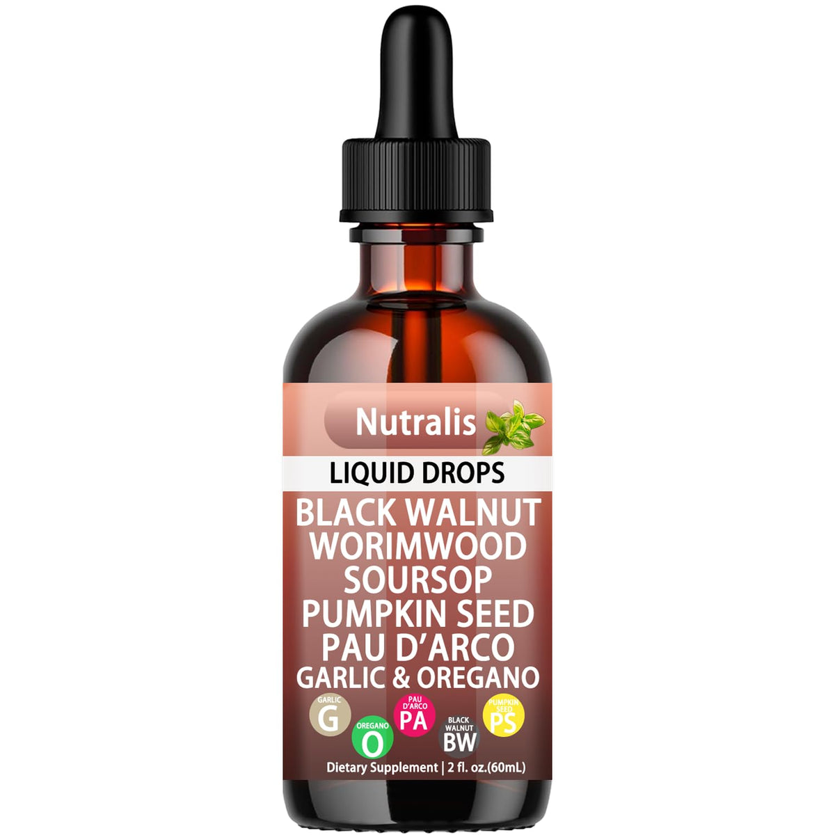 Nutralis bottle with dropper showing a gentle gut cleanse for daily energy