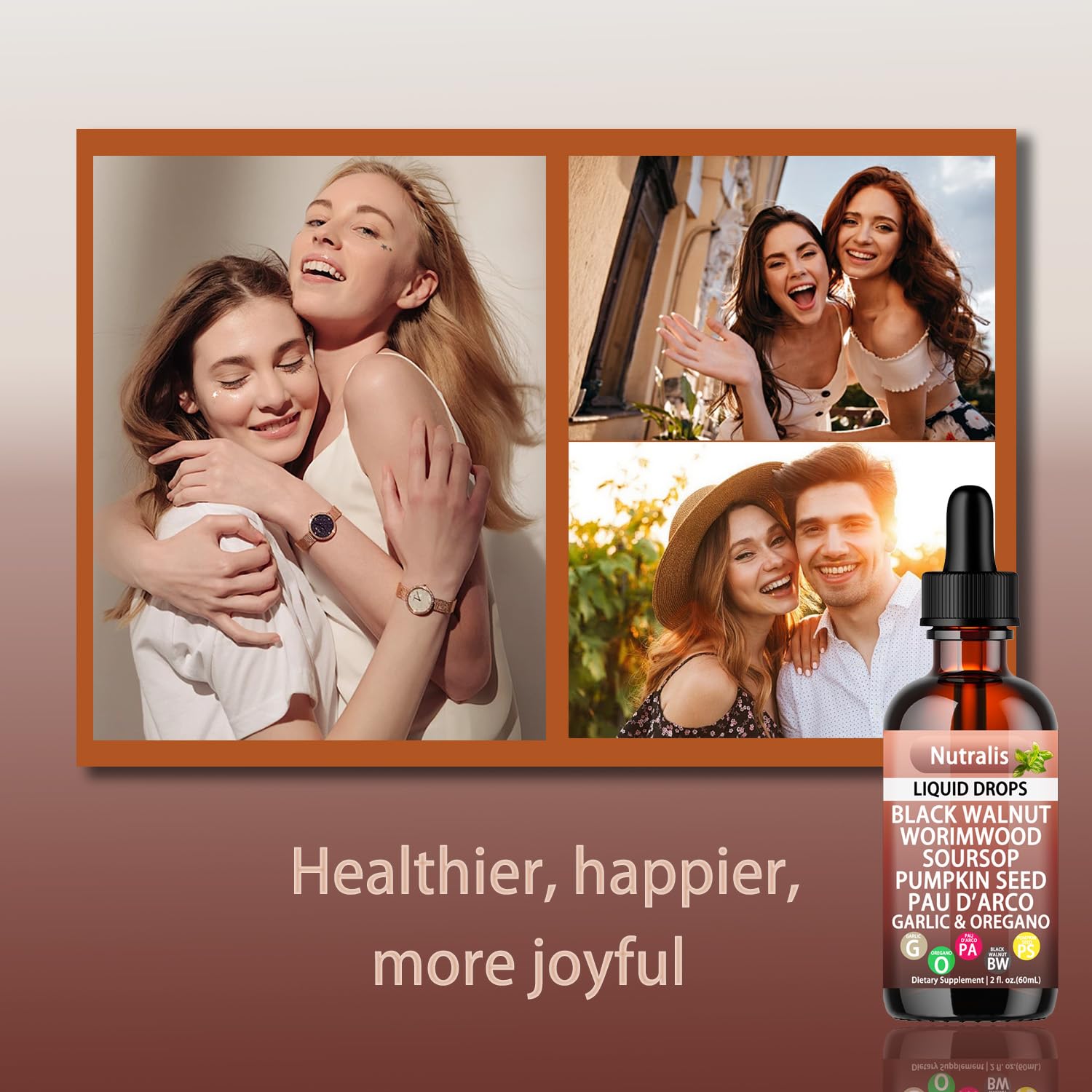 Dropper with water illustrating a simple daily Nutralis routine