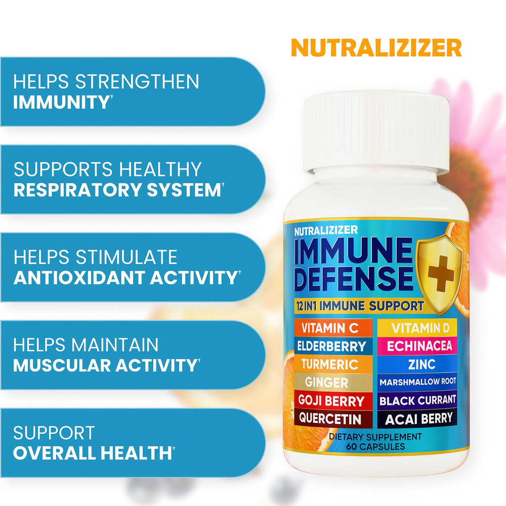 NUTRALIZIZER elderberry ingredient image emphasizes natural immune support.