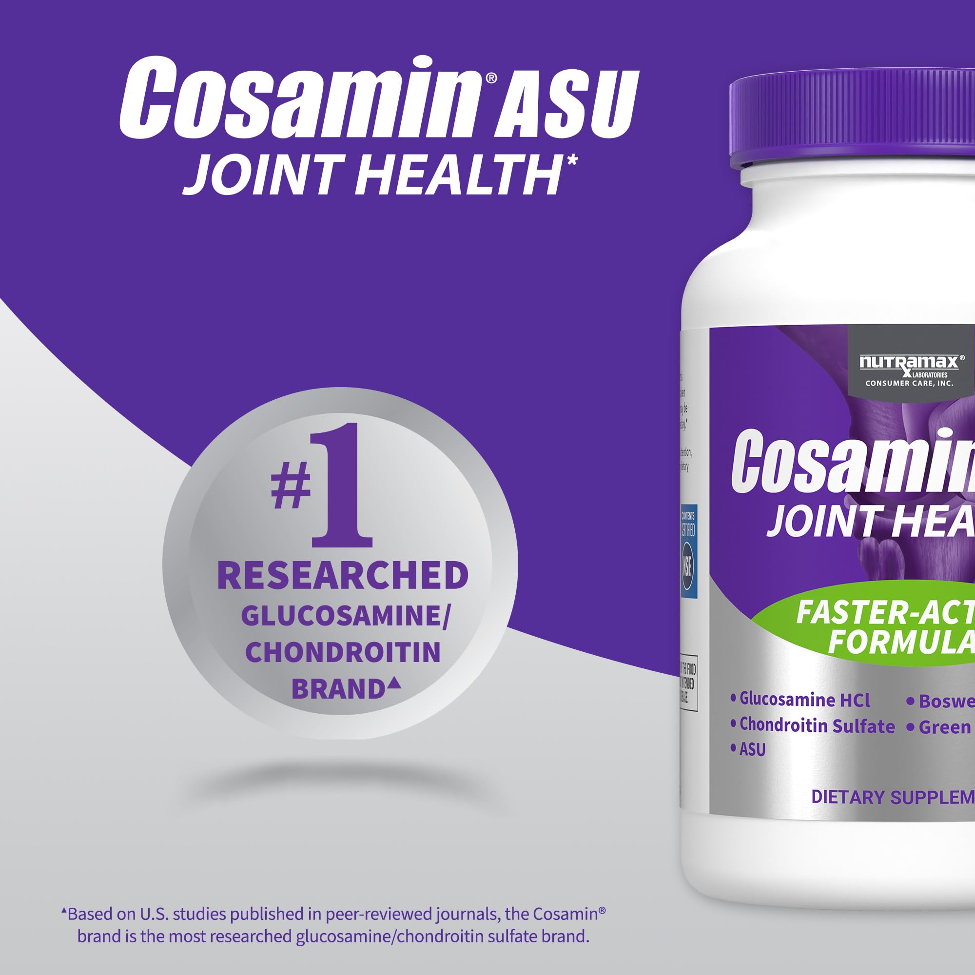 Nutramax Cosamin Boswellia Serrata note indicating potential support
