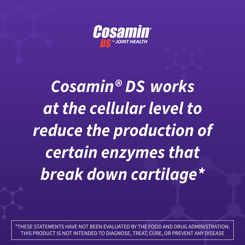 Nutramax Cosamin DS packaging scene on a countertop for daily use.