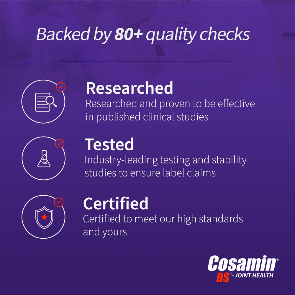 Nutramax Cosamin DS pharmacist workstation image illustrating science-backed formulation.
