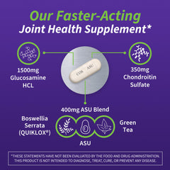 Nutramax Cosamin ingredients glucosamine-hci chondroitin-asu shown for clarity