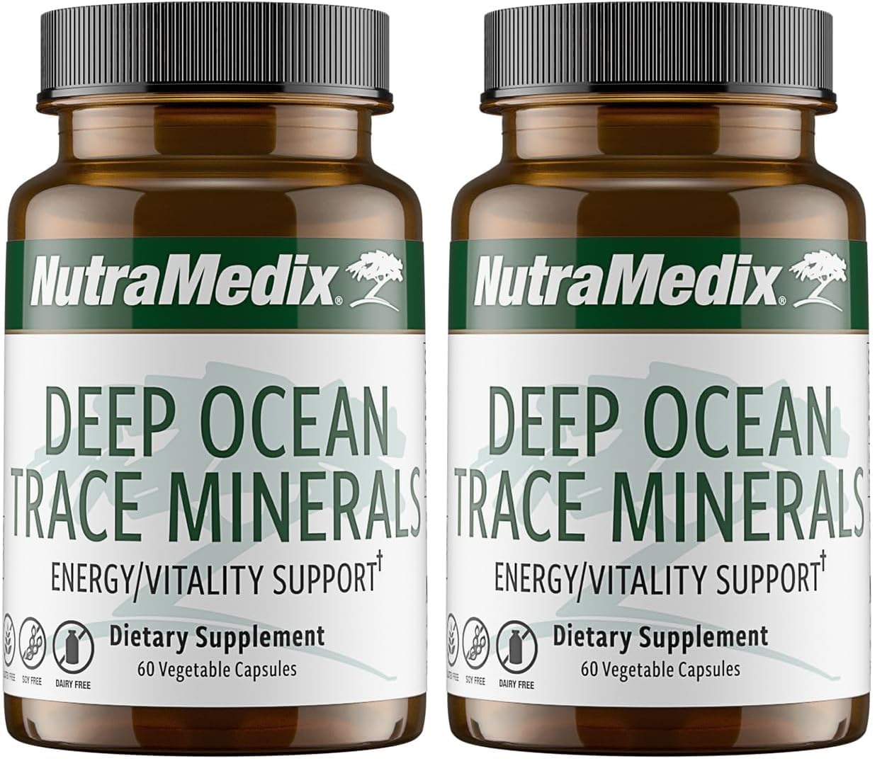NutraMedix Deep Ocean Trace Minerals bottle shown for electrolyte support and daily energy potential