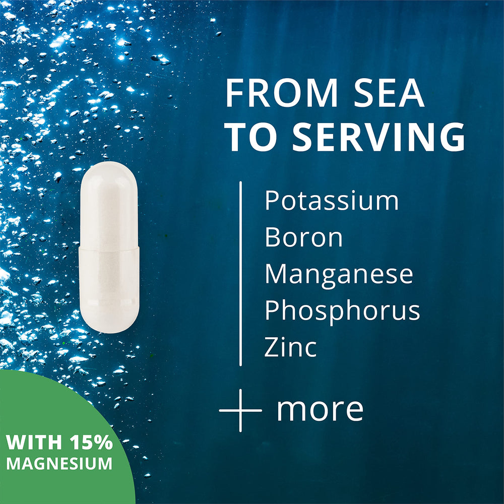 NutraMedix Deep Ocean Trace Minerals nutrition facts panel showing key minerals