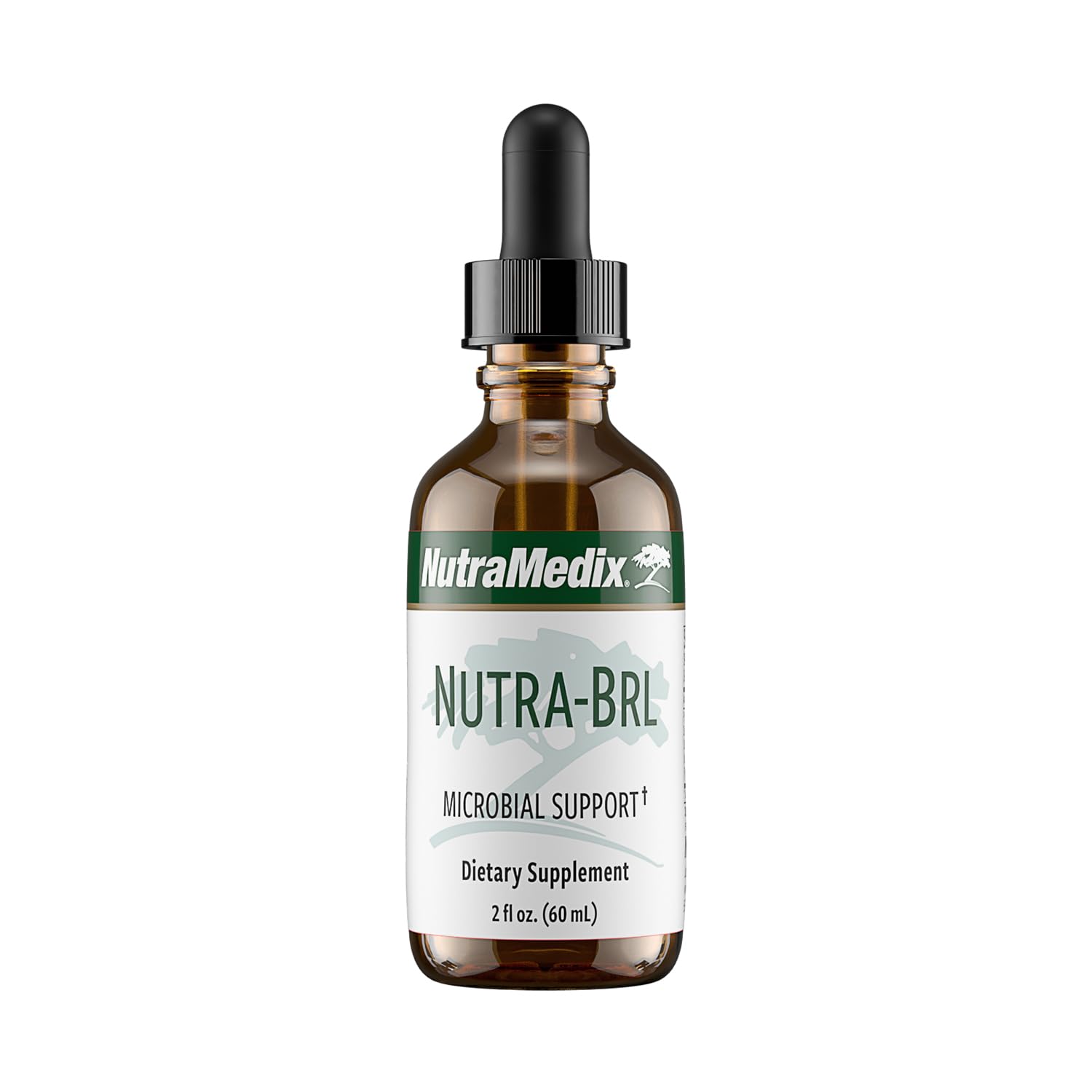 NutraMedix Nutra BRL bottle front showing herbal blend for daily immune and gut support.