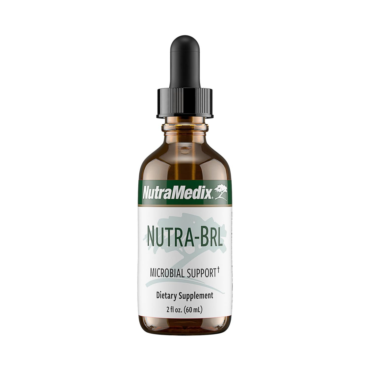 NutraMedix Nutra BRL bottle front showing herbal blend for daily immune and gut support.