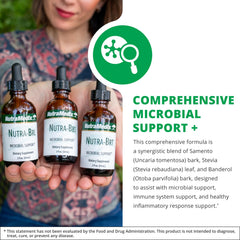 Nutra BRL bottle pour shot demonstrates simple drop application for convenient dosing.