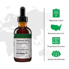 Nutra BRL bottle side view highlighting compact 60mL packaging for on-the-go use.