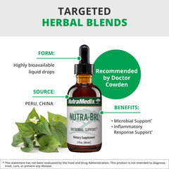 Nutra BRL ingredient blend close-up mentions Samento and Banderol in the herbal formula.