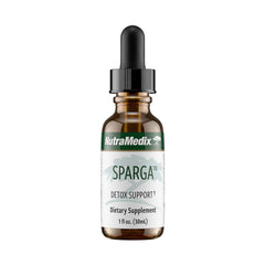NutraMedix Sparga tincture bottle highlighting antioxidant asparagus extract