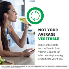 NutraMedix Sparga tincture label close-up with branding
